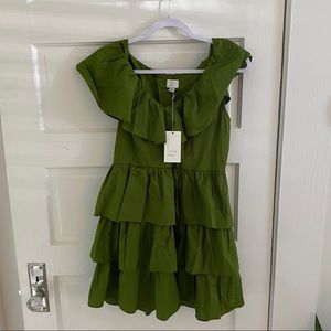 Green Ruffle Dress
